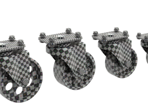 Set of Caster Wheels 3D मॉडल