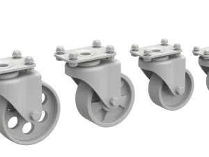 Set of Caster Wheels 3D Model