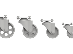 Set of Caster Wheels 3D मॉडल