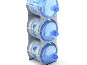 Water Cooler Bottle Rack 3D मॉडल