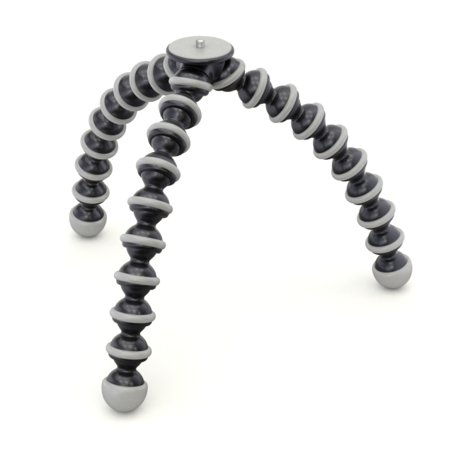Rigged Gorillapod Tripod for DSLR Camera Model 3D .c4d .max .obj .3ds .fbx .stl .blend 