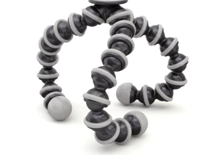 Rigged Gorillapod Tripod for DSLR Camera 3D Model
