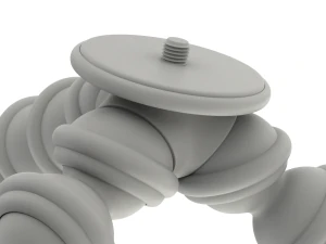 Rigged Gorillapod Tripod for DSLR Camera 3D Model