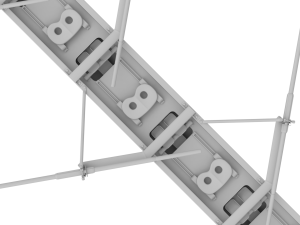 Eight Men Rowing Boat Model 3D