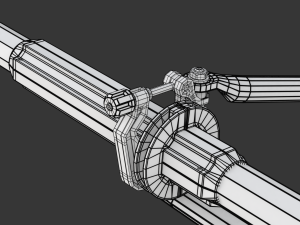 Eight Men Rowing Boat Model 3D