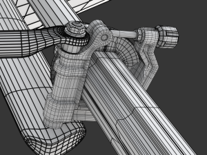 Eight Men Rowing Boat Model 3D