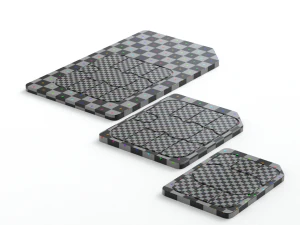 Standard Micro and Nano SIM Cards 3D Model