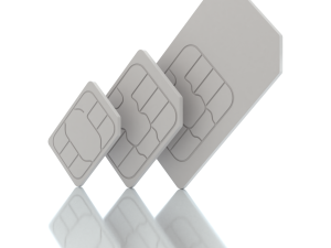 Standard Micro and Nano SIM Cards 3D Модель