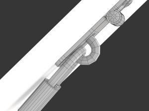 Latch with Padlock Modello 3D
