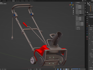 Electric Snow Blower Modèle 3D
