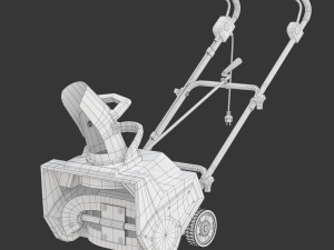 Electric Snow Blower Modèle 3D