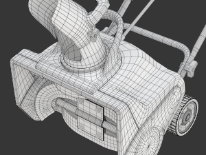 Electric Snow Blower Modèle 3D