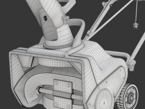Electric Snow Blower Modèle 3D