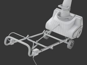 Electric Snow Blower Modèle 3D
