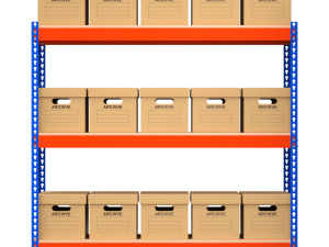 Storage Boxes with Metal Rack Modelo 3D