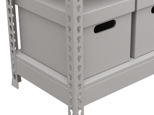 Storage Boxes with Metal Rack Modelo 3D