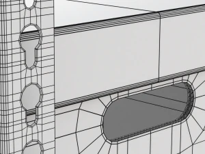 Storage Boxes with Metal Rack 3D Model