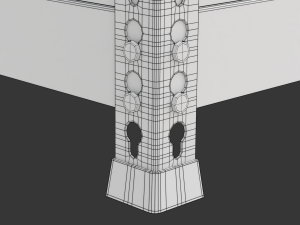 Storage Boxes with Metal Rack Modelo 3D