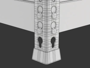 Storage Boxes with Metal Rack 3D Model