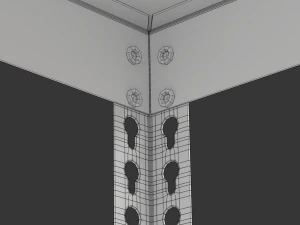 Storage Boxes with Metal Rack 3D Model