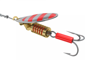 Animated Fishing Spinner Modello 3D