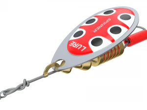 Animated Fishing Spinner 3D Model