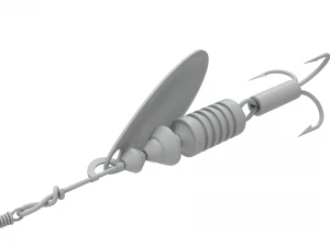 Animated Fishing Spinner 3D Model