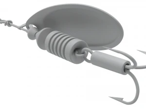 Animated Fishing Spinner 3D Model