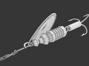 Animated Fishing Spinner Modello 3D