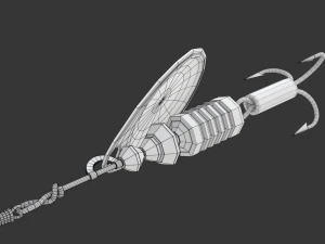 Animated Fishing Spinner 3D Model
