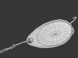 Animated Fishing Spinner Modello 3D