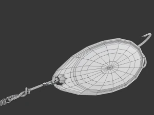 Animated Fishing Spinner 3D Model