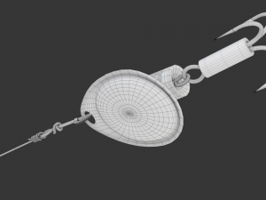 Animated Fishing Spinner Modello 3D