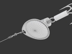Animated Fishing Spinner 3D Model
