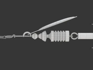 Animated Fishing Spinner 3D Model