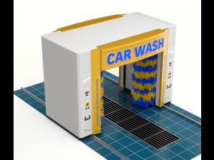 Automatic Car Washing Machine 3D-Modell