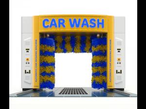 स्वचालित कार वॉशिंग मशीन 3D मॉडल