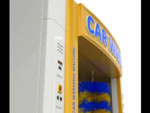 स्वचालित कार वॉशिंग मशीन 3D मॉडल