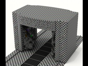 Automatic Car Washing Machine 3D-Modell