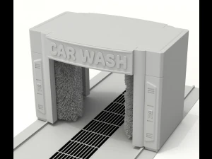 स्वचालित कार वॉशिंग मशीन 3D मॉडल