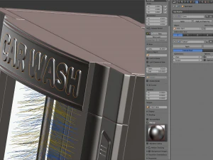 स्वचालित कार वॉशिंग मशीन 3D मॉडल