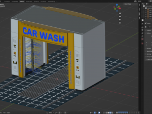 Automatic Car Washing Machine 3D-Modell