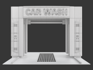 Automatic Car Washing Machine 3D-Modell