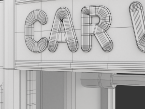 Automatic Car Washing Machine 3D-Modell