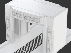 Automatic Car Washing Machine 3D-Modell