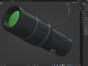 Sport Monocular Telescope 3D Model