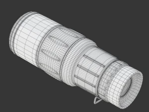 Sport Monocular Telescope 3D Model