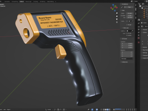 Infrared Thermometer 3D-Modell