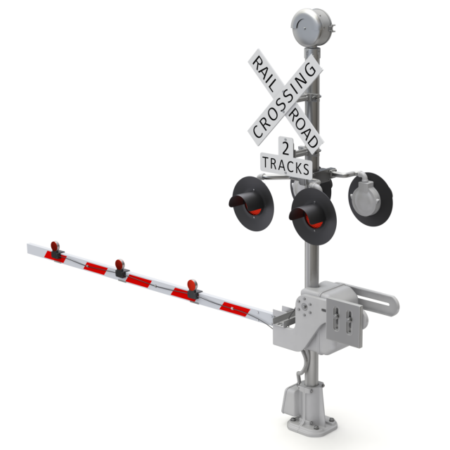 Railroad Crossing Model 3D .c4d .max .obj .3ds .fbx .stl .blend 