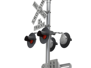 Railroad Crossing Model 3D